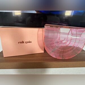 Cult Gaia Acrylic Top Handle Bag